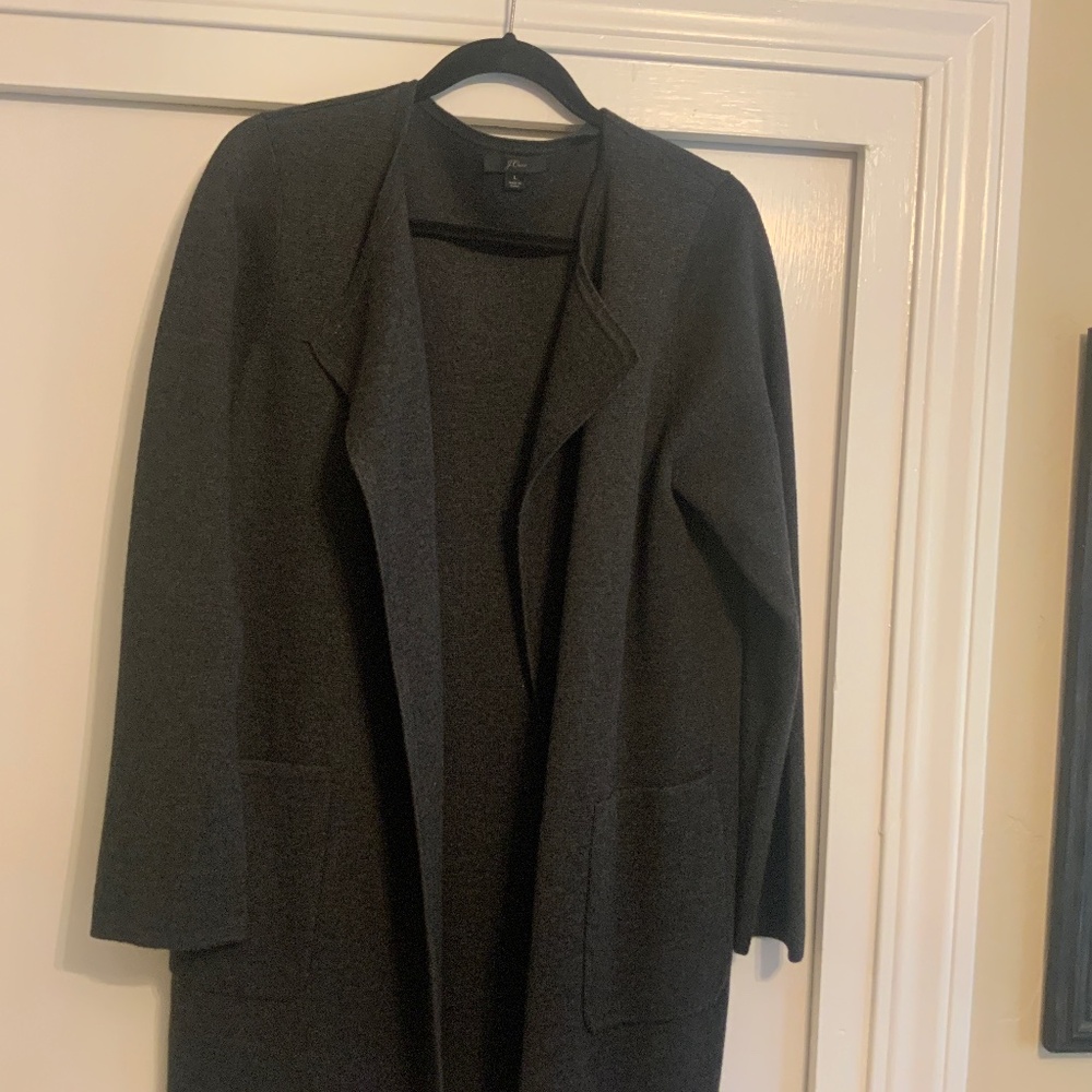 J. Crew gray long sweater